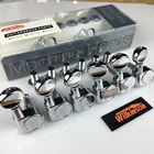 Новинка, колышки для настройки головок электрогитары Wilkinson WJN-05 6R, мини-тюнер овальной формы для ST TL Tele, хромированные, серебристые