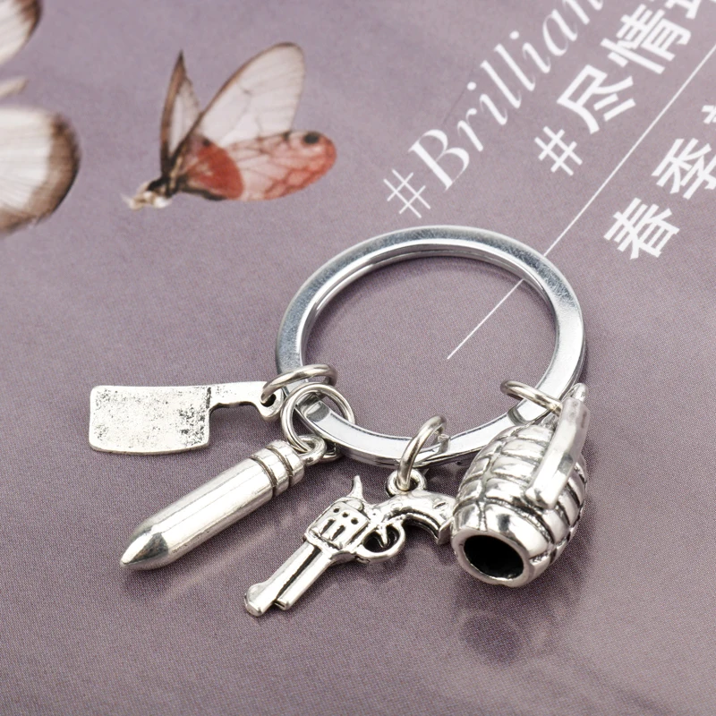 Dongsheng Jewelry брелок Сверхъестественное пистолет Bullet Knife мужские для ключей