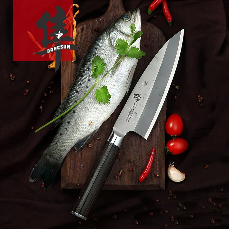 Liang Da нержавеющая сталь кухонный сашими нож для лосося шеф-повара сырой Филейный Нож для рыбы Sashayed кухонные ножи в подарок