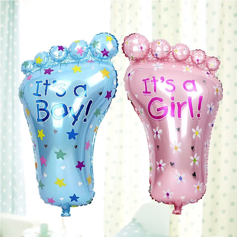 Его мальчик/девочка прекрасный шар в форме ножки ребенка душ ноги фольги шары