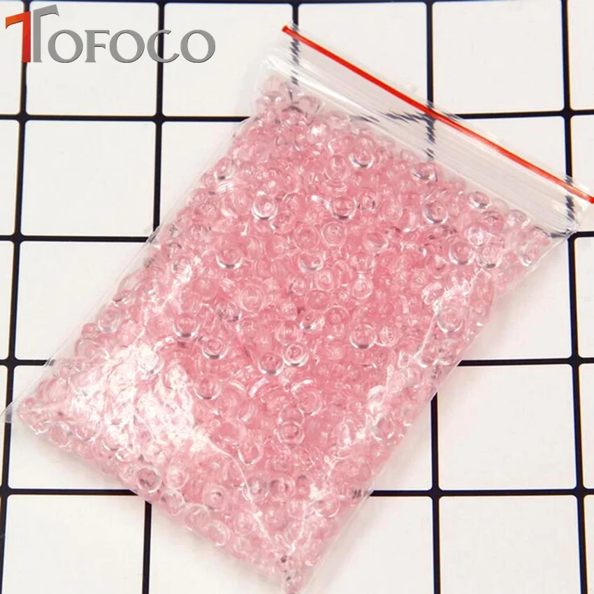 TOFOCO 75 г прозрачный слизь плоский шарик прозрачный DIY ручной работы кристалл грязи смесь частиц аксессуары слизь наполнение украшения