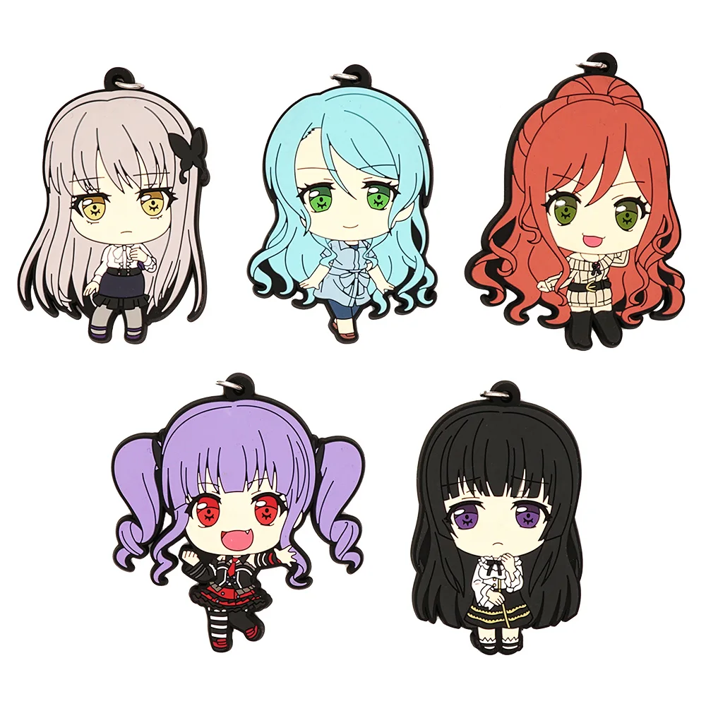 Взрыв мечты! Брелок с резиновым ремешком Roselia, аниме-игра, миниато, юкина, хикава, саио, Имаи, Лиза удагава, ако, широкане, Ринко