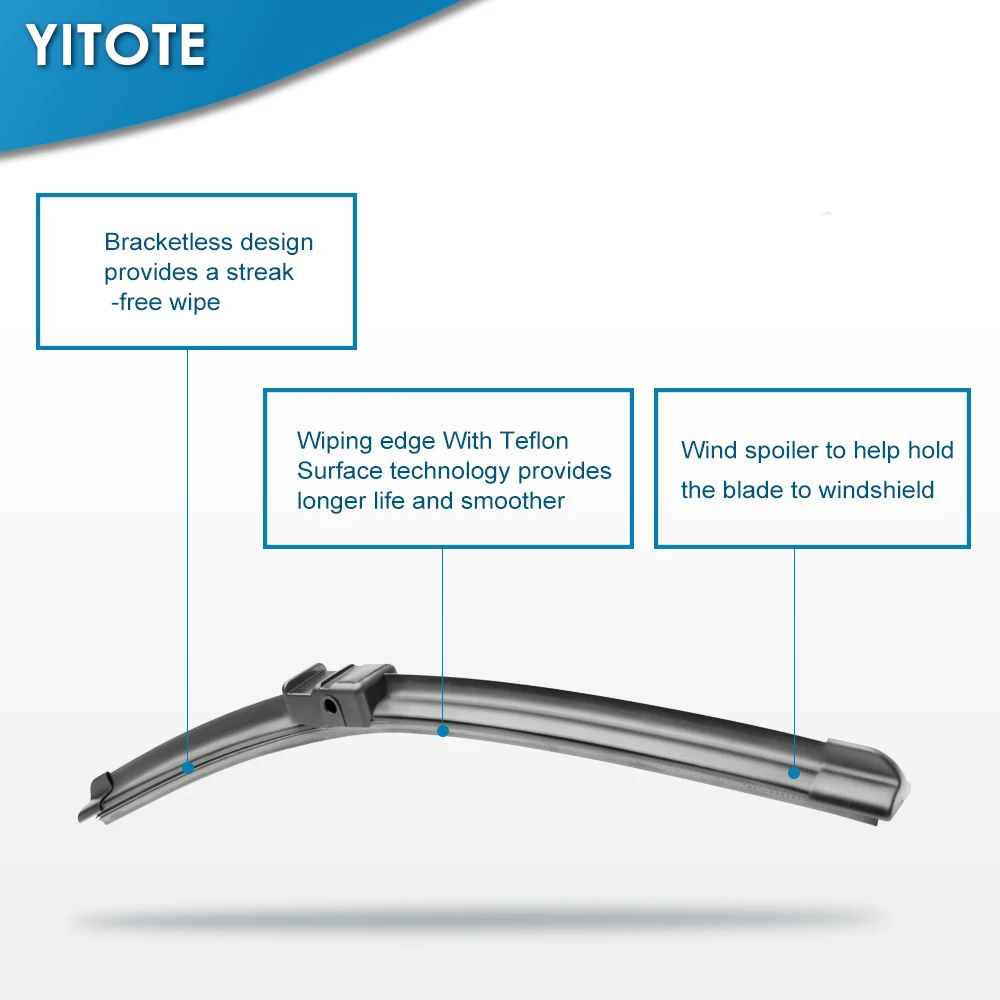 Лопасти стеклоочистителя лобового стекла YITOTE для SEAT Alhambra подходят боковые