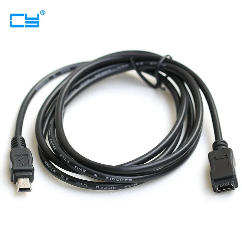 Лидер продаж 1 шт. черный светильник Кабель адаптер 50 см/150 см Mini USB B 5pin штекер