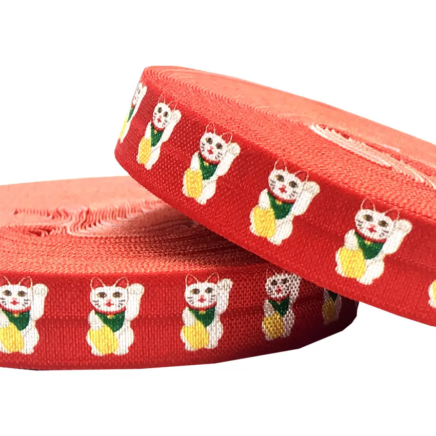 10 ярдов на голову эластичная повязка для головы с ленты враг Lucky Cat набор сделай