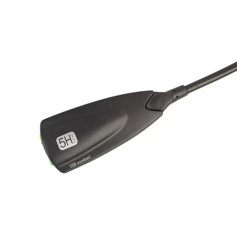 Высокое качество новая Внешняя USB звуковая карта 5hv2 адаптер для 3D виртуального