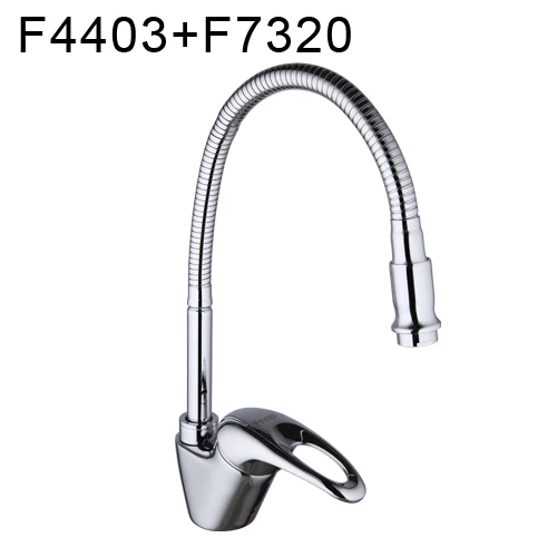 F4403F7320 Frap Кухня кран Новое поступление 6 цвет силикагель нос любой направление вращения холодной и горячей воды смеситель Torneira Cozinha - Цвет: F4403F7320