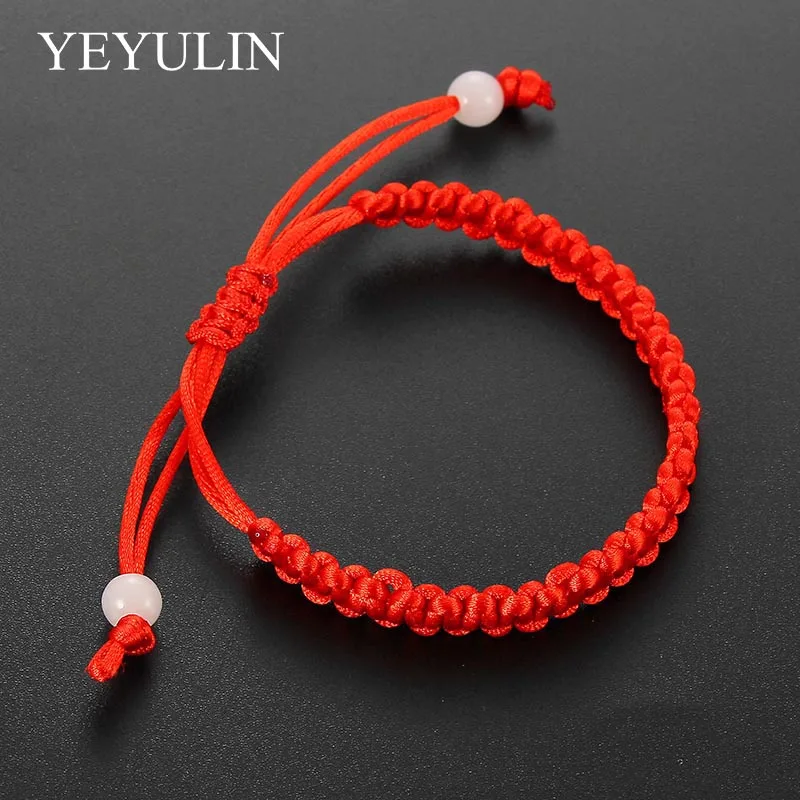 Handmade Braided Rope Bracelets Red colorful Thread Lucky Bead Charm Bracelets Mix Color Bracelets For Women Jewelry Gift