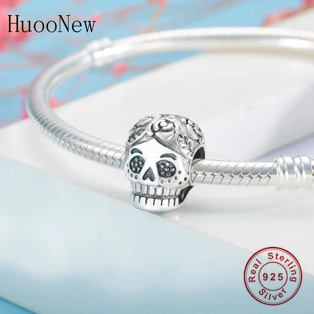 925 пробы Серебряный чайник бусины "Улыбка" подходят к оригиналу Pandora очаровательный браслет осенние украшения браслет подарок Pulsera Berloque DIY