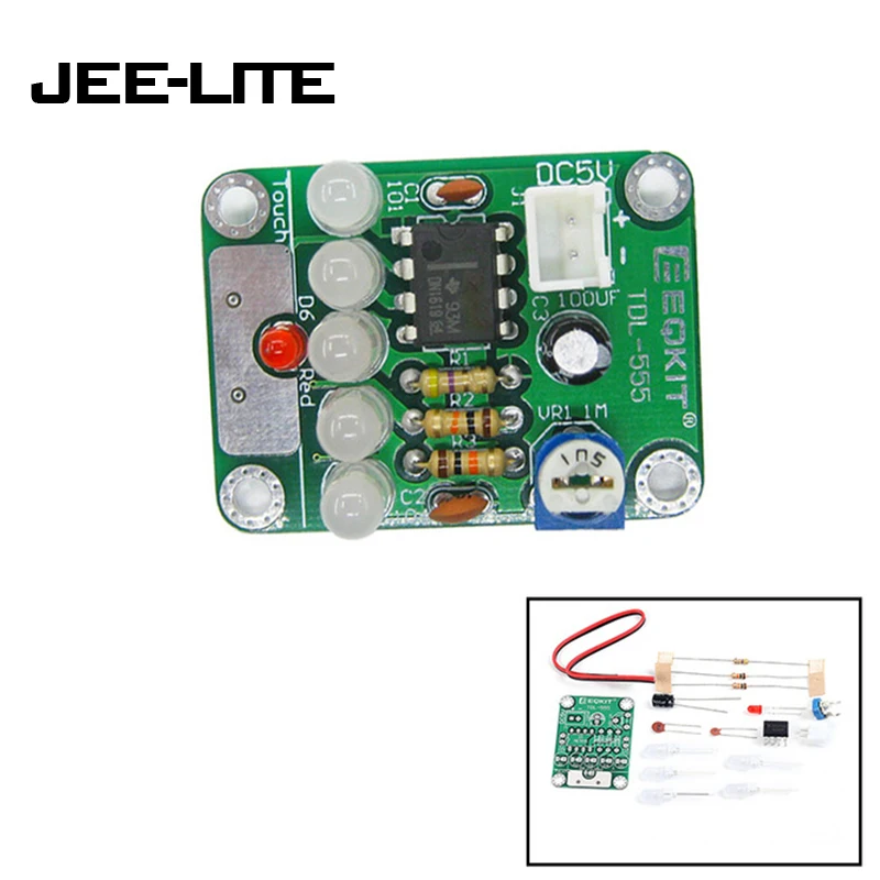 TDL 555 сенсорный отложено светодиодный светильник DIY Kit лампа Электронный Запчасти