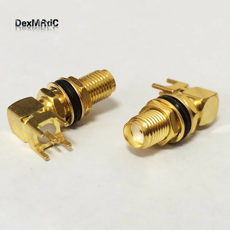Коннектор RF SMA для монтажа печатной платы 10 шт. прямоугольный длинный тип с
