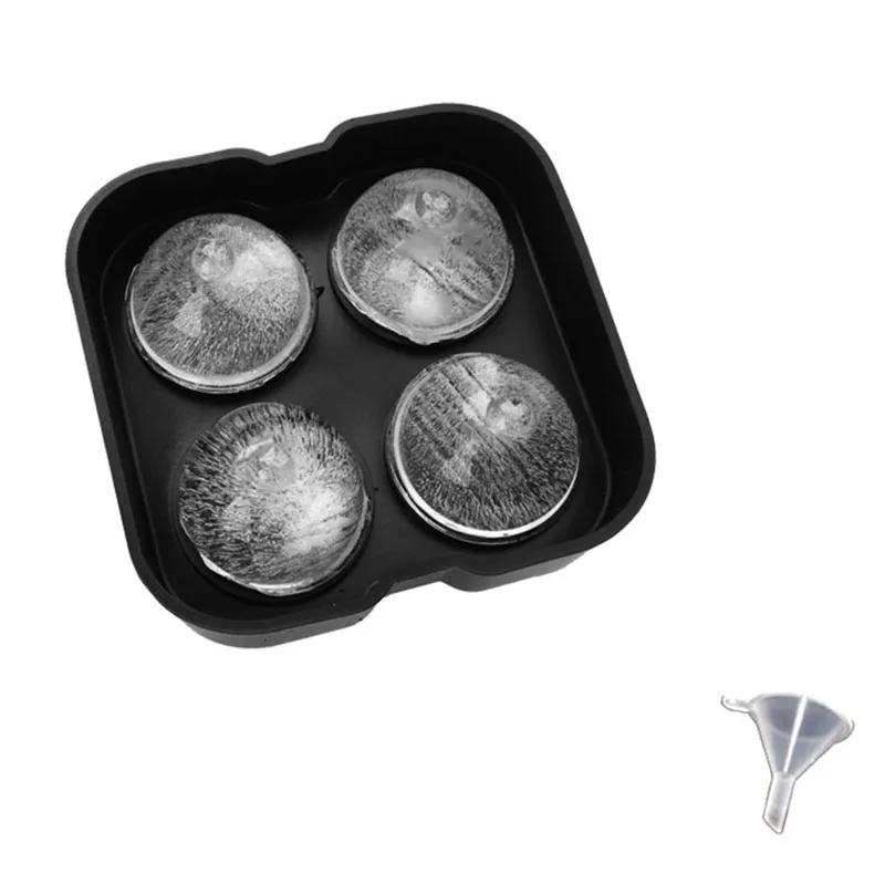 Четыре решетки льда кубик мяч производитель плесень кирпич круглый бар