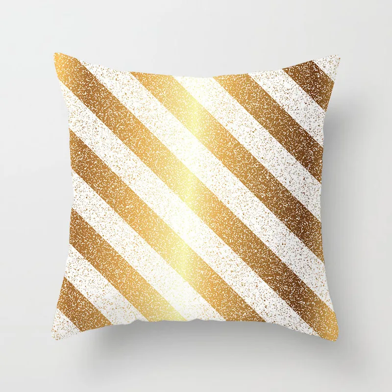 Fuwatacchi Gold Style Cushion Cover Geometric Leaves Wave Diamond Printed Pillow Decorative Pillows for Sofa Car 2019 | Дом и сад