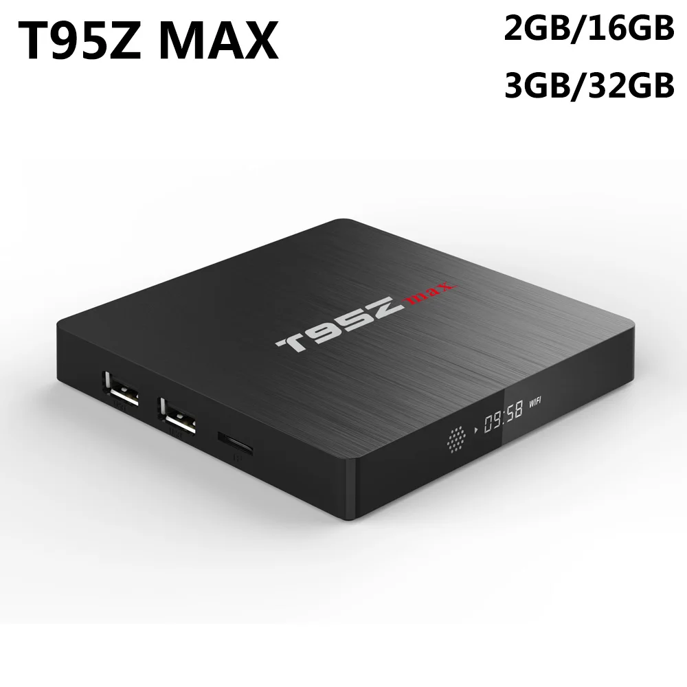 T95Z Max ТВ приставка Android 7 1 Amlogic S912 Восьмиядерный 3 ГБ 32 Смарт 2 4G/5G WiFi Bluetooth H.265 4K HD