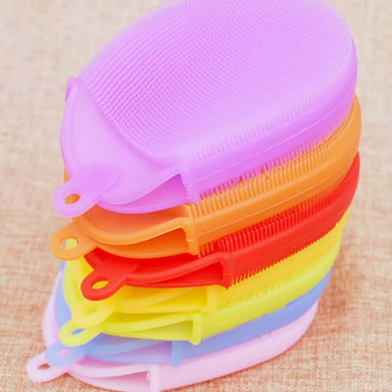 1 шт. силиконовая щетка для мытья скруббера тела ванны перчатки антицеллюлитный