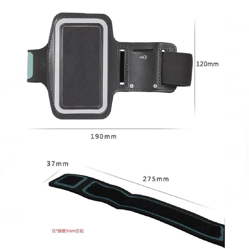Чехол на руку для занятий спортом чехол Ipod nano 4th 5th ONN RUIZU MP3 Player черная сумка