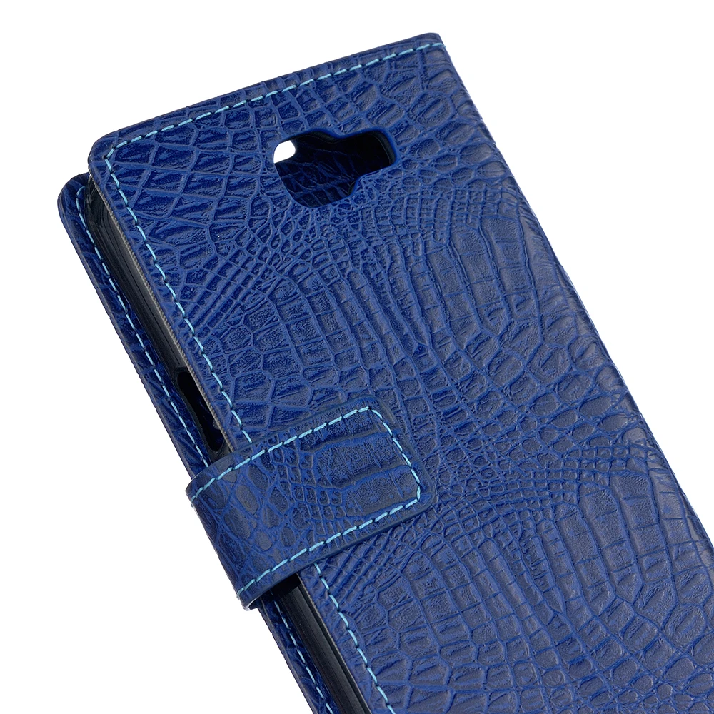 Новый Роскошный Крокодил Флип Бумажник Кожа Телефон Дело Чехол с 2 Слотами Для