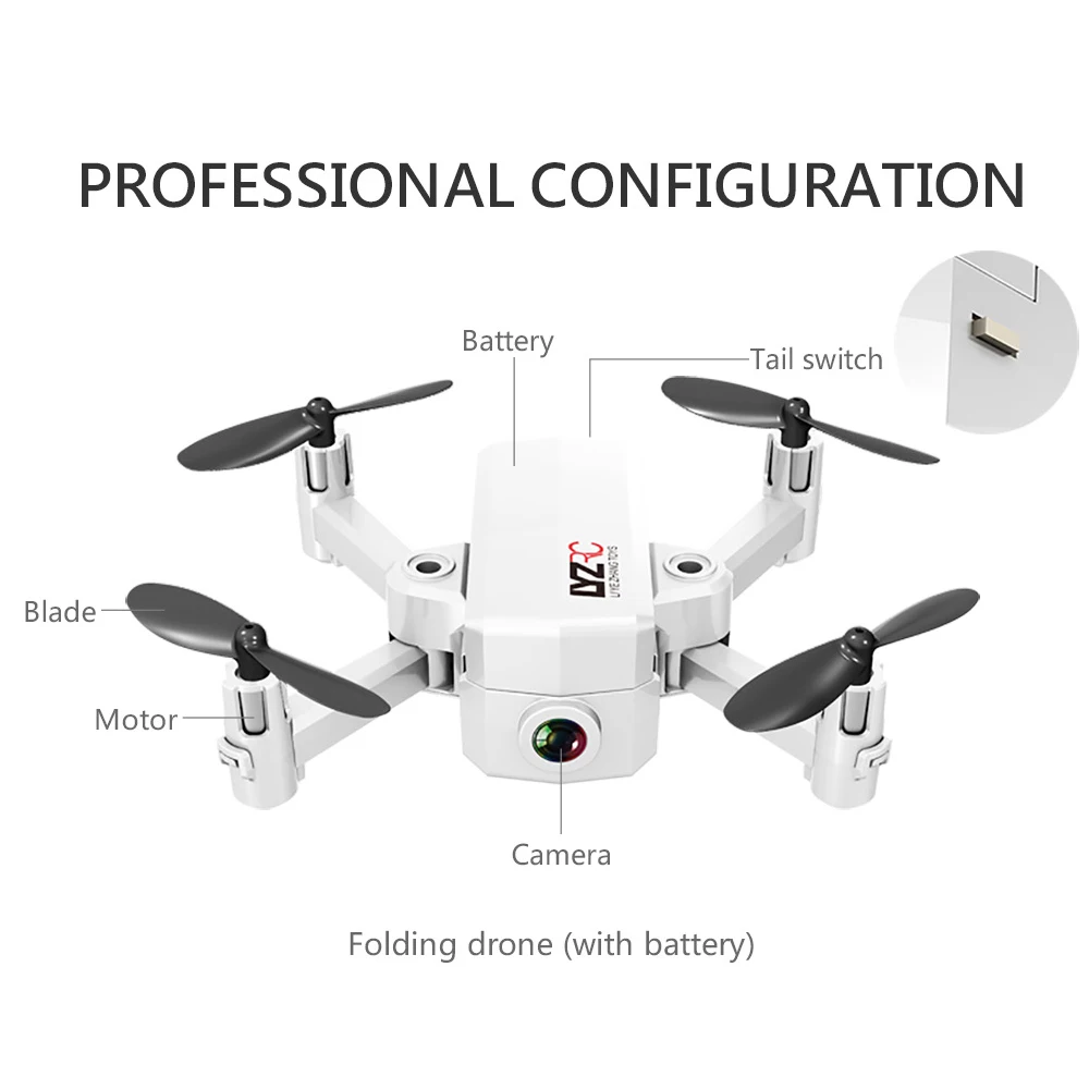 L102 480P 720P Мини Радиоуправляемый Дрон с камерой Wi-Fi FPV складной высота удержания Квадрокоптер Радиоуправляемый вертолет игрушки VS IN1601