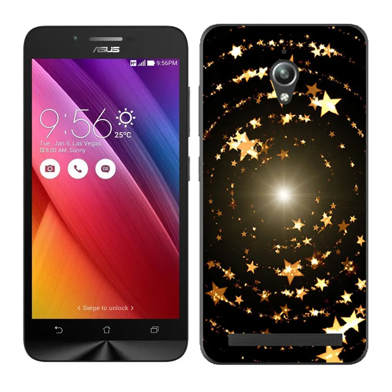 Защитный Мягкий чехол из ТПУ для ASUS Zenfone GO ZC500TG 5 0 дюйма телефона с рисунком