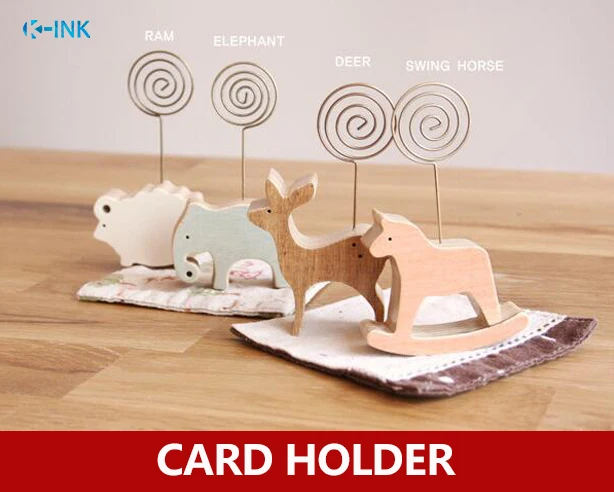 8 шт./лот корейский милый мультяшный держатель для фото с животными записей