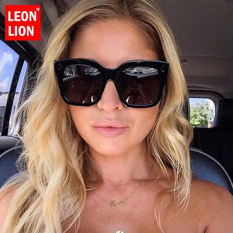 Солнечные очки LeonLion в винтажном стиле UV400 для мужчин и женщин аксессуар от солнца