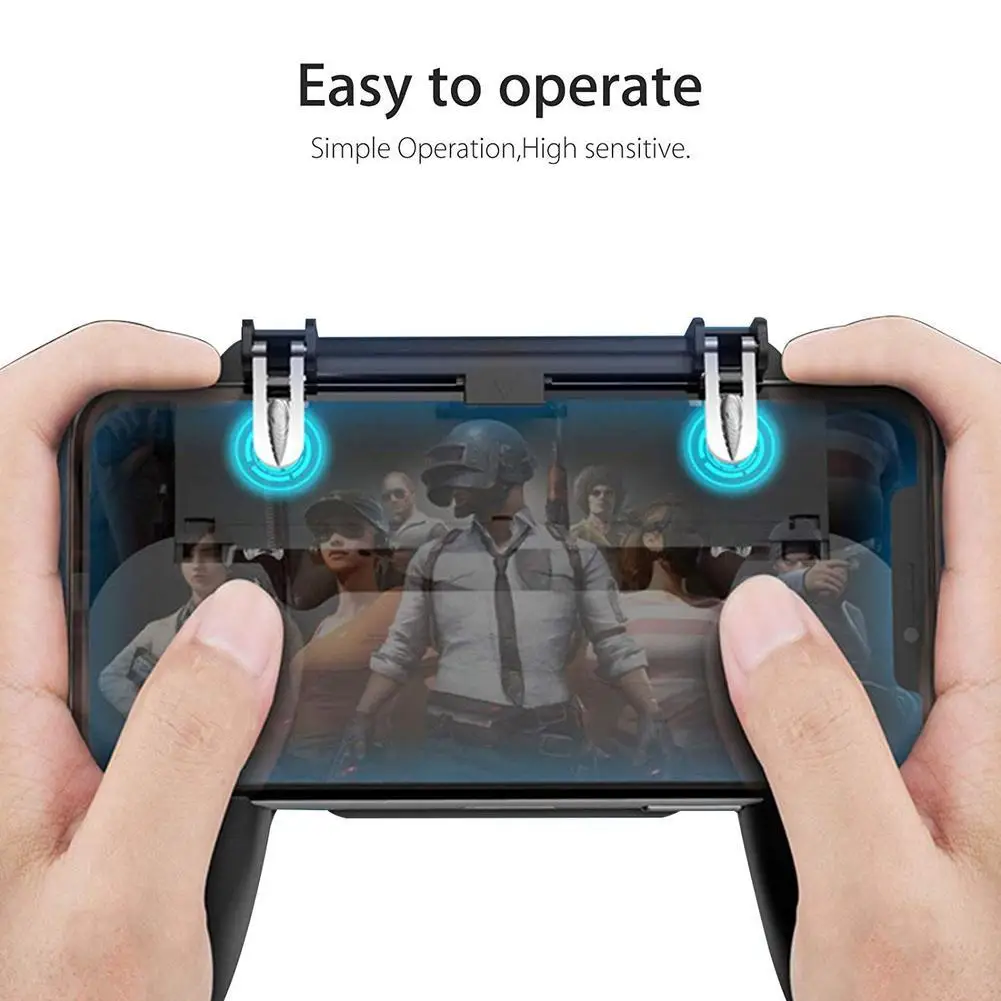 New Mobile Gamepad Joystick Metal L1 R1 Trigger Game Shooter Controller for iPhone Android Phone Gaming | Электроника