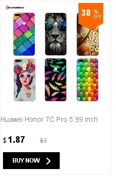 Для Coque huawei Honor 7C чехол на Honor 7C крышка Hforor Жесткий PC подставка силиконовая гибридная Броня задняя защита черный противоударный