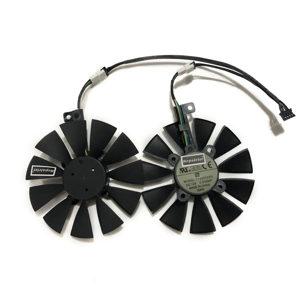 2 шт./компл. T129215SU GTX 1060 1070 двойная зеркальная графическая карта Охлаждения