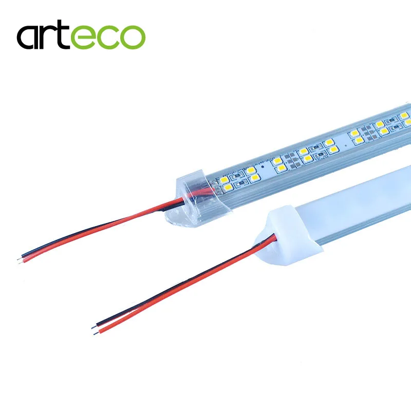 5 шт. 50 см DC12V Светодиодные панели SMD 2835 72LED Двухрядные с прозрачным/молочным