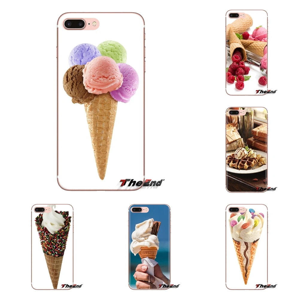 Waffle Cone HD Wallpapers Transparent TPU Covers For Huawei G7 G8 P7 P8 P9 P10 P20 P30 Lite Mini Pro P Smart Plus 2017 2018 2019 |
