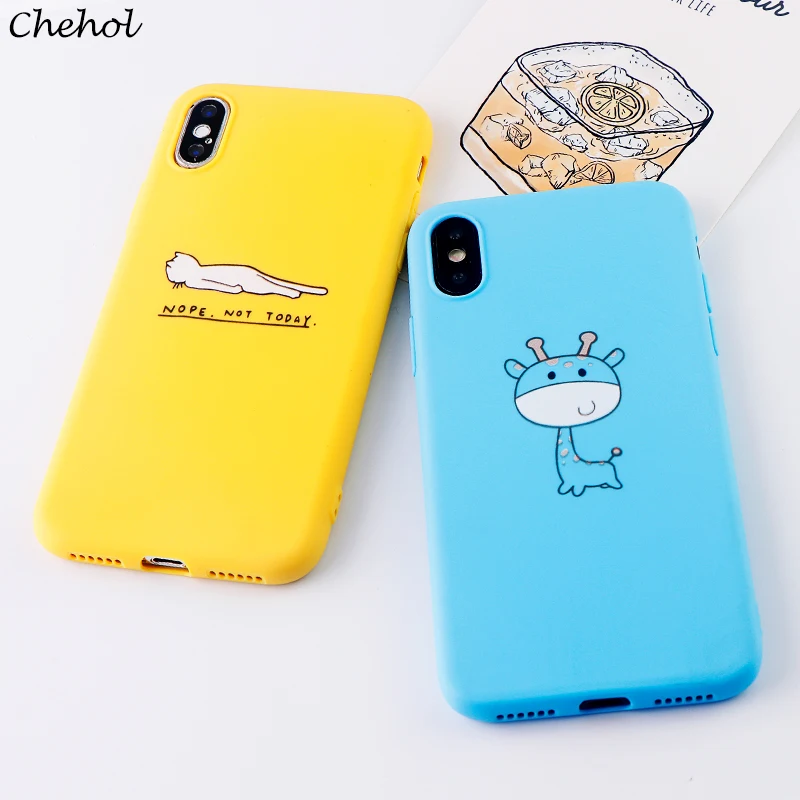 Забавный мобильный телефон чехлы для iPhone 6 S 7 8 Plus X XS MAX XR чехол милый кролик Мягкий
