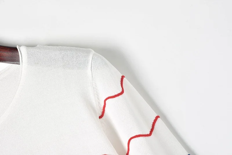 Модный вязаный комплект из 2 предметов Женский Свободный укороченный топ с