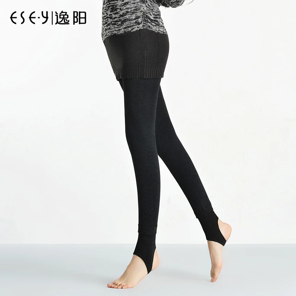 stretch pants 2014 new winter outer wear tights female backing Slim step foot thick 0995 | Женская одежда