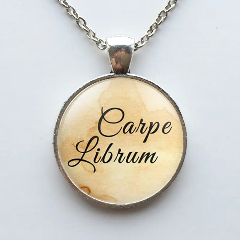 Новая Carpe Librum книга подвеска с цитатой Neckalce Love to Read Book Lover Librarian подарок модные