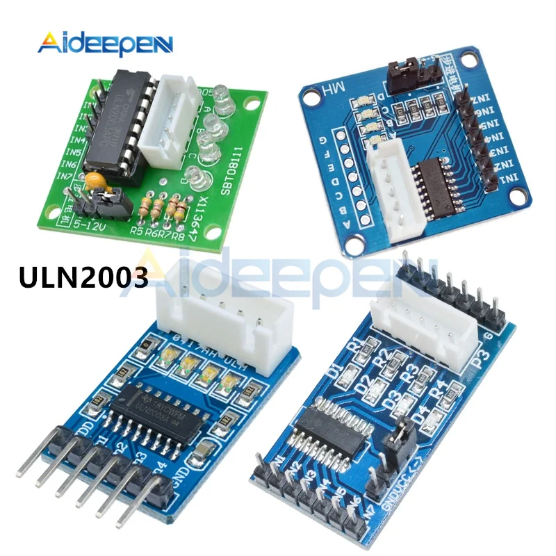 4 фазный Модуль платы драйвера шагового двигателя ULN2003 5 12 В постоянного тока для