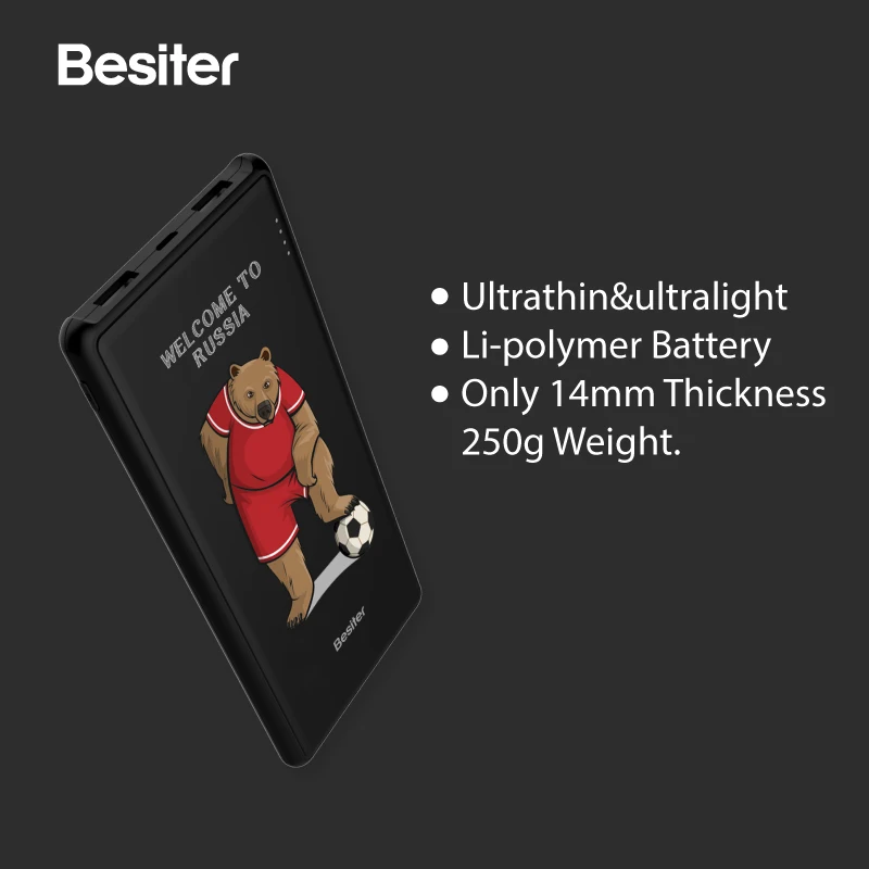 Besiter 10000 мАч Внешний батарея Портативный запасные аккумуляторы для телефонов