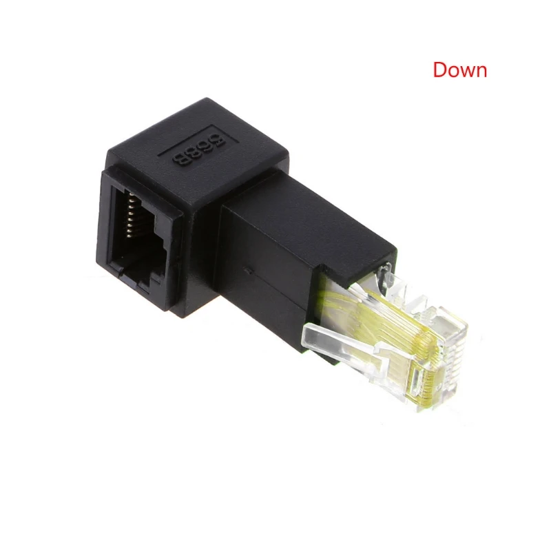 2021 Новый многоугольный RJ45 Cat 5e штекер гнездо Lan Ethernet Сетевой удлинитель адаптер