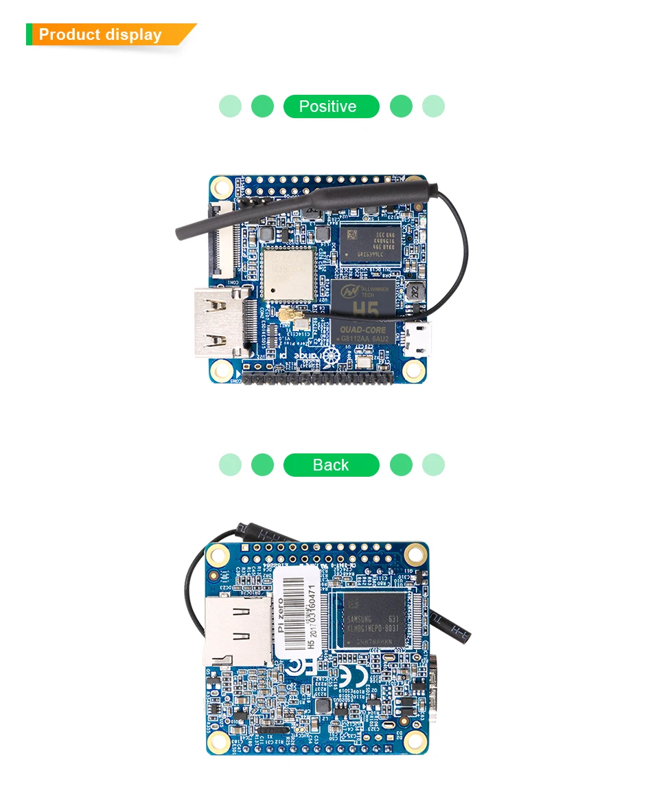 Оранжевый Pi Zero Plus 2 H5 набор 4: Zero Plus 2 H5+ защитный черный чехол+ плата расширения, макетная плата, за пределами малины