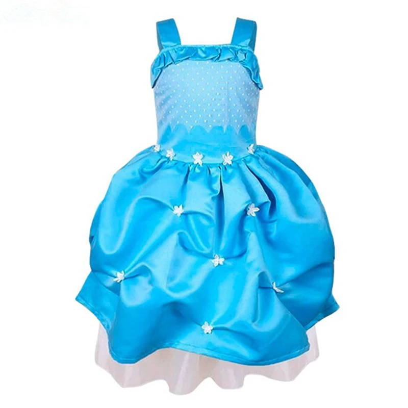 Bear Leader Girls Dress 2020 New Fashion Girl Princess Dresses Sleeveless Ball Gown White Flower Decoration Clothing For 4-6Y | Детская