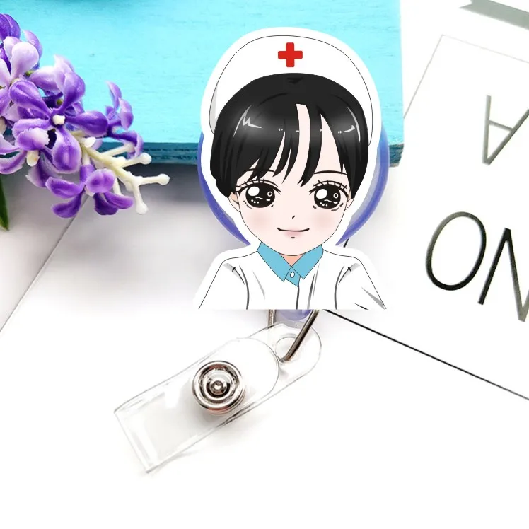2020 Лидер продаж 1 шт. выдвижной значок медсестры клипса мультяшный Врач Медсестра