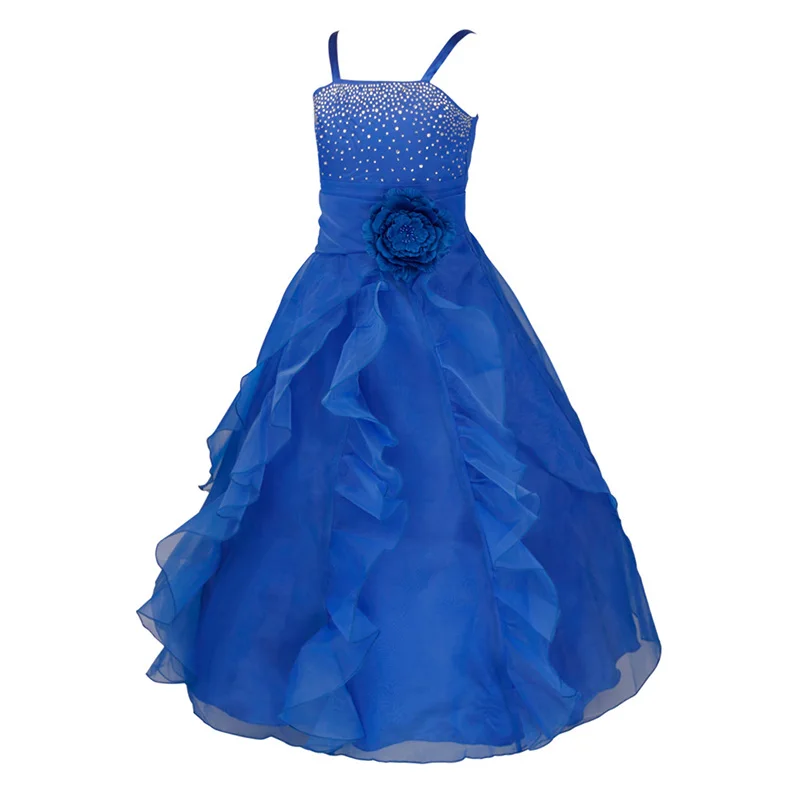 Elegant Girls Dress Gowns Kids Princess Wedding Party Wear Evening Prom Birthday Frocks Bridesmaid Clothing | Детская одежда и