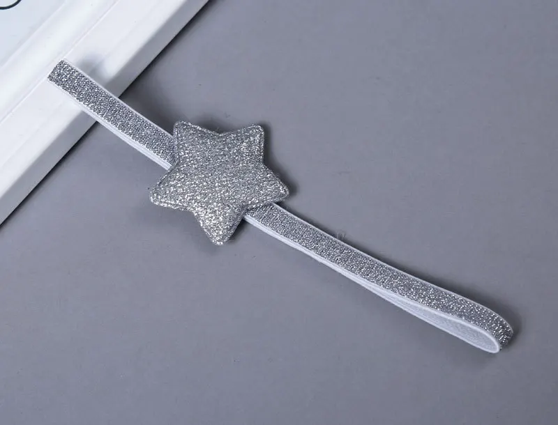 Ободок детский для девочек эластичный с сияющей звездой и Минни-Маус A140 |