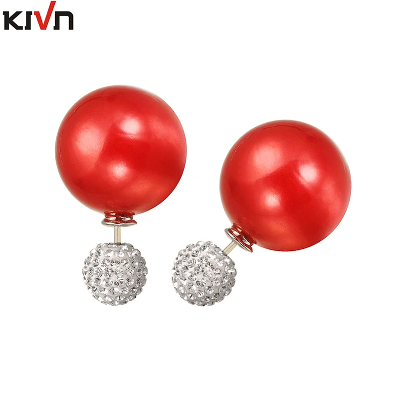 Модные ювелирные изделия KIVN хрустальные женские серьги гвоздики для девочек