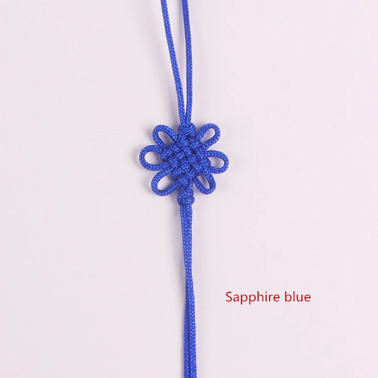 Sapphire blue 50 шт. мини китайские узлы кисточки кулон аксессуары домашний текстильный занавес одежда кисточка Ремесленная Веревка DIY декоративный материал - Цвет: Sapphire blue