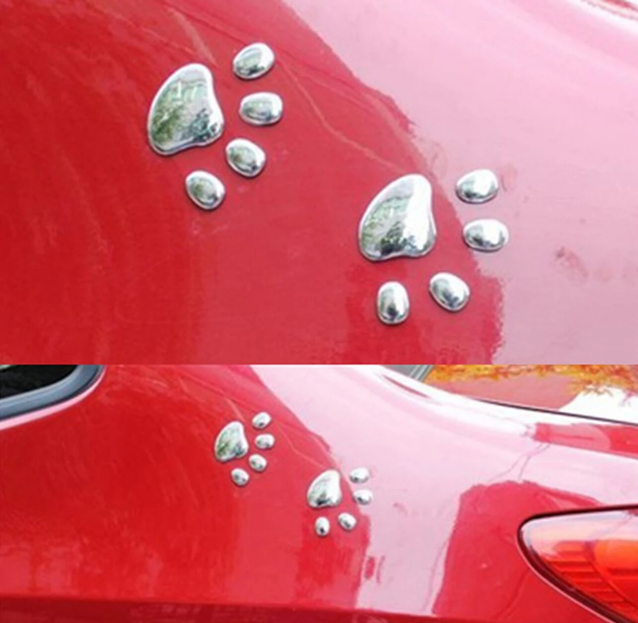 4 шт. Стайлинг автомобиля наклейка на автомобиль в виде лапы животное собака