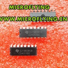 MICROFLYING, 30 шт. CD4017 CD4017BE, 4017 десятилетний счетчик, разделитель IC