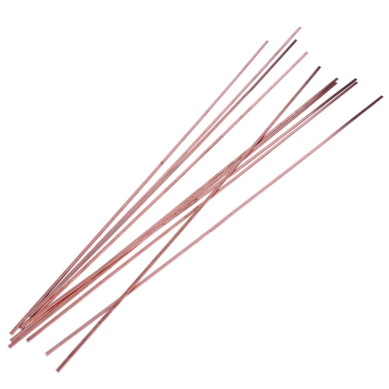 10Pcs Low Temperature Flat Soldering Rods For Welding Brazing Repair Copper Electrode 3x1.3x400mm | Инструменты