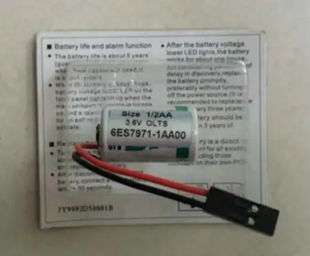 Литиевая батарея 6ES7971-1AA00-0AA0 6ES7971-1AA00 6ES7971 3 6 В (LS14250) S7-300 ПЛК литий-ионная разъем для