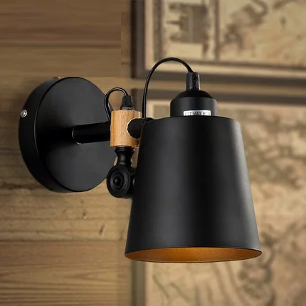 Винтажный Железный настенный светильник в стиле индастриал Лофт прикроватные