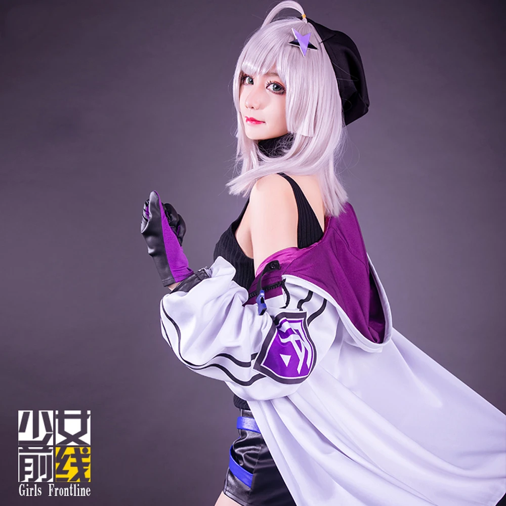 VEVEFHUANG Game Girls Frontline Спрингфилд костюмы для косплея супер яркие фиолетовые